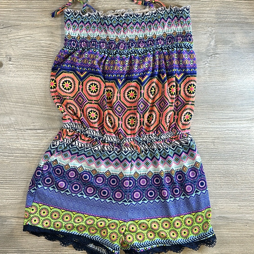 Girl’s Limited Too Neon Romper Size 10